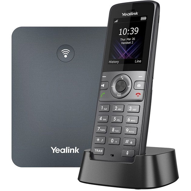 Yealink W74P. IP mobilni telefon. Siva. Bežična slušalica. Montaža za sto/zid. 50 m. 300 m