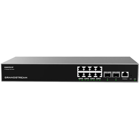 Grandstream Networks GWN7811P. Upravljani. L3. Gigabit Ethernet (10/100/1000). Napajanje preko Etherneta (PoE). Ugradnja u rack.