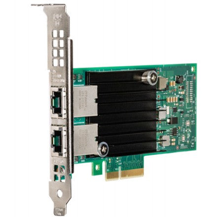 Intel X550T2. Integrisana. Žičana. PCI Express. Ethernet. 10000 Mbps. Zelena. Srebrna.