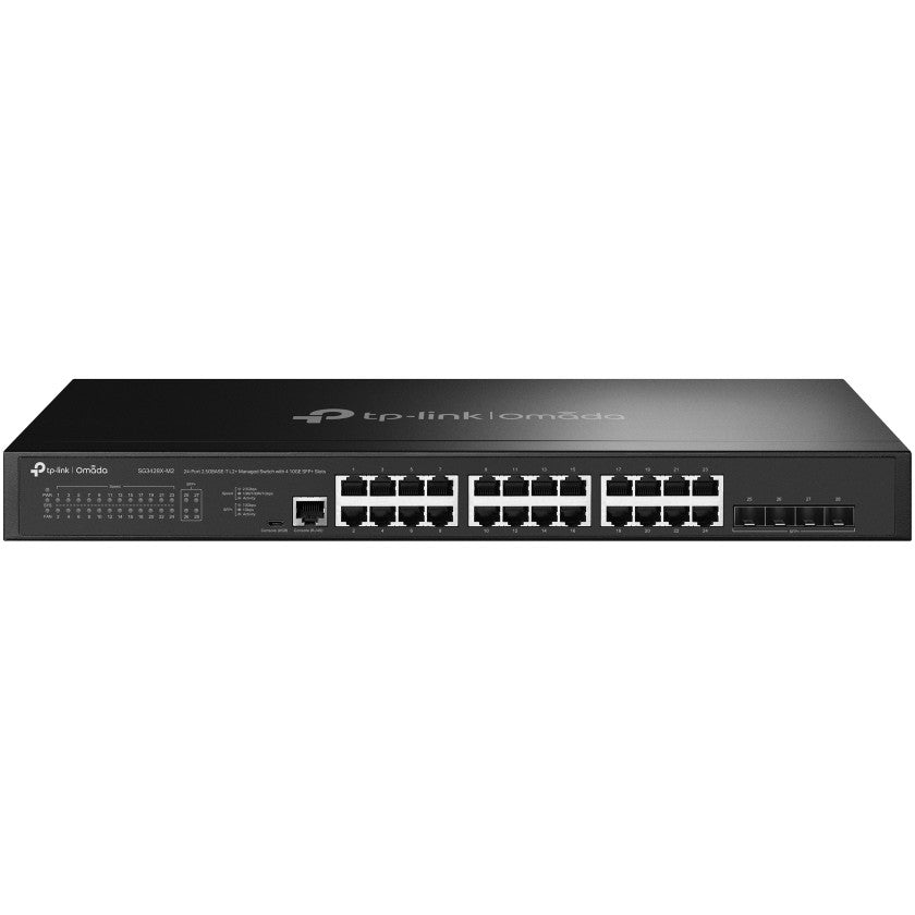 TP-Link Omada SG3428X-M2. Upravljani. L2+. 2.5G Ethernet (100/1000/2500). Montaža u rack. 1U