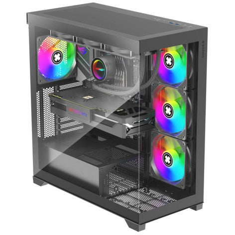 Xilence XG171. Midi Tower. Računar. Crni. ATX. mikro ATX. Mini ITX. SPCC. Gejming