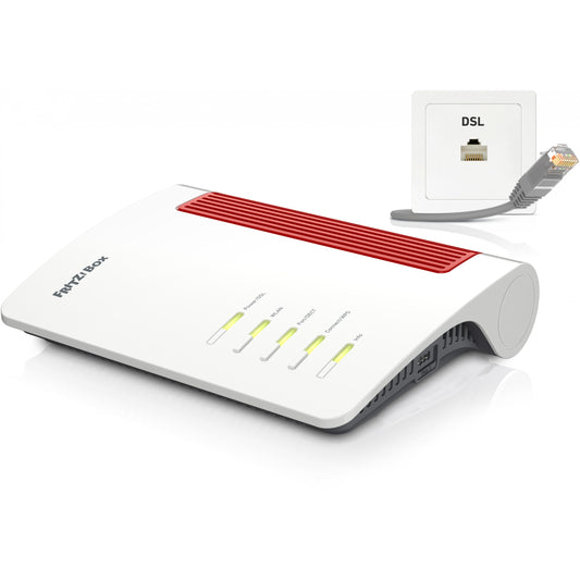 Box 7690. Wi-Fi 7 (802.11be). Dvofrekventni (2,4 GHz/5 GHz). Ethernet/LAN. VDSL. Bijela. Stolni ruter