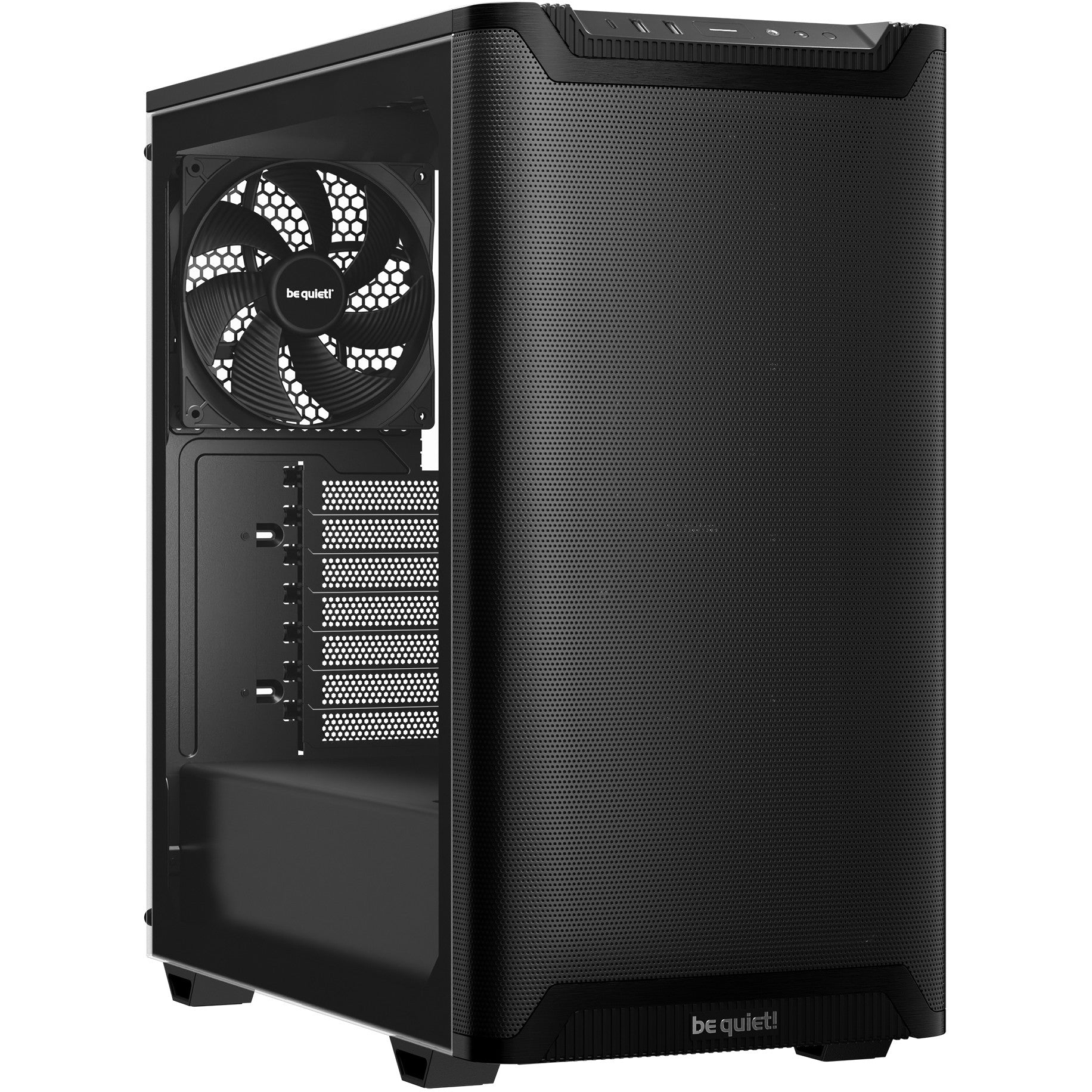 be quiet! PURE BASE 501 Protok zraka Prozor Crna. Midi Tower. PC. Crna. ATX. Micro ATX. Mini-ITX. Akrilonitril butadien stiren (ABS). Čelik. Kaljeno staklo. 17,8 cm