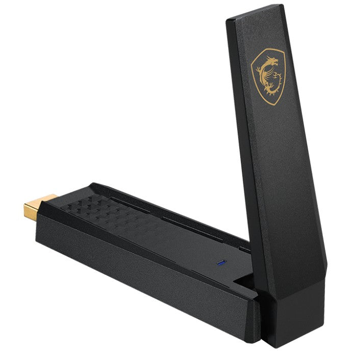 MSI AXE5400. USB Tip-A. USB 2.0. Muški. Crna. Windows 10. Windows 11. 102 mm