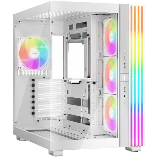 be quiet! LIGHT BASE 600 LX bijela. Midi Tower. PC. bijela. ATX. mikro ATX. Mini ITX. Akrilonitril butadien stiren (ABS). Staklo. SGCC. Gejming