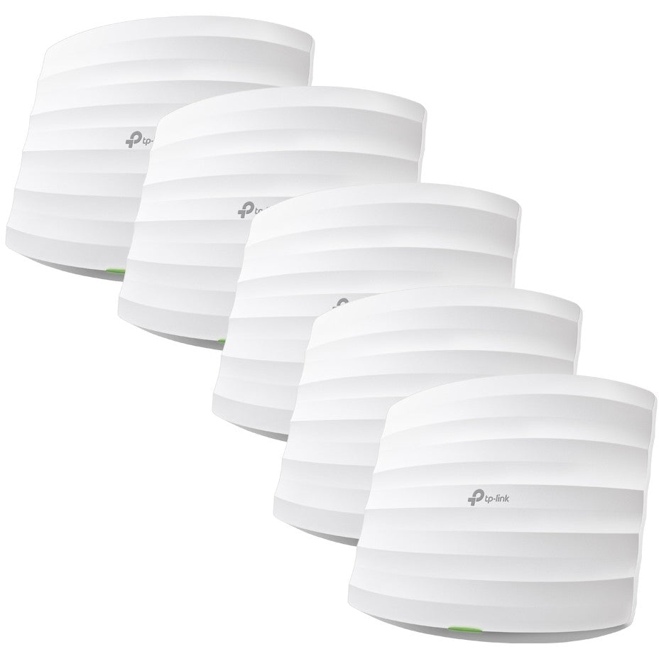 TP-Link Omada EAP245 (pakovanje od 5 komada). 2.4 GHz. 5 GHz. 1750 Mbps. 64-bitni WEP. 128-bitni WEP. 152-bitni WEP. WPA. WPA-PSK. WPA2. WPA2-PSK. 10, 100, 1000 Mbps