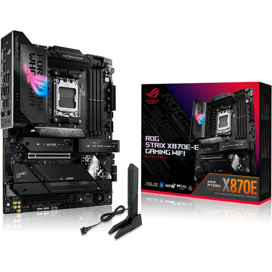 ASUS ROG STRIX X870E-E GAMING WIFI. AMD. Socket AM5. DDR5-SDRAM. 192 GB. DIMM