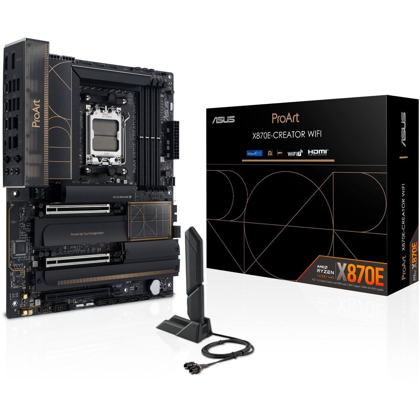 ASUS ProArt X870E-CREATOR WIFI. AMD. Podnožje AM5. DDR5-SDRAM. 192 GB. DIMM