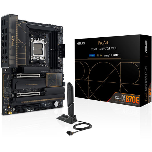 ASUS ProArt X870E-CREATOR WIFI. AMD. Podnožje AM5. DDR5-SDRAM. 192 GB. DIMM