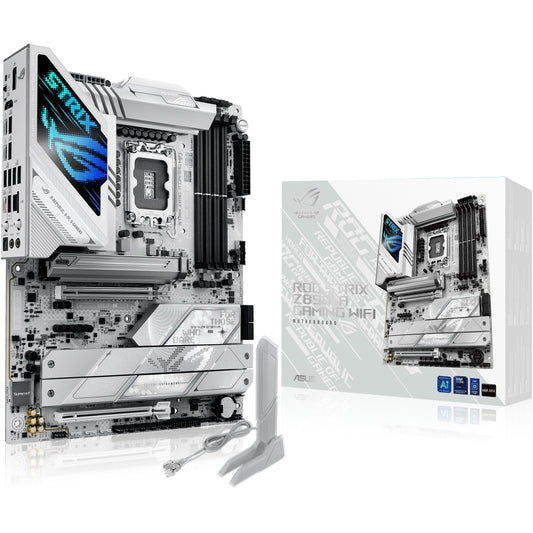 ASUS ROG STRIX Z890-A GAMING WIFI. Intel. LGA 1851 (Socket V1). Intel Core Ultra (Serija 2). DDR5 SDRAM. 192GB. DIMM