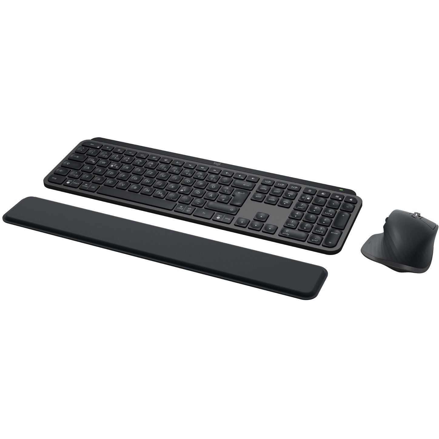 Logitech 920-011606. Bežični. Bluetooth. Makazasti prekidač. QWERTZ raspored. LED. Grafit.