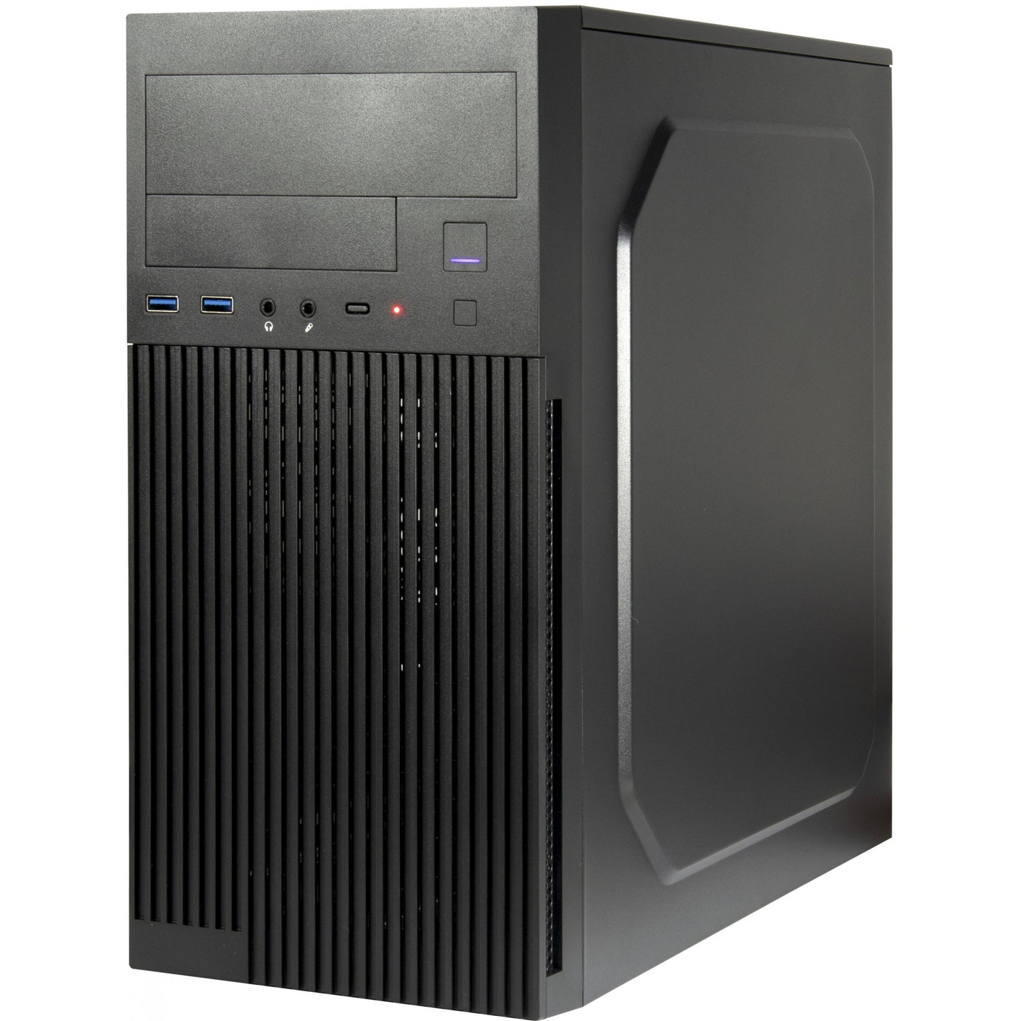 Inter-Tech IT-6521 Ravni. Mikro Tower. Računar. Crna. Mikro ATX. Mini ITX. Kućna kancelarija. 12.5cm