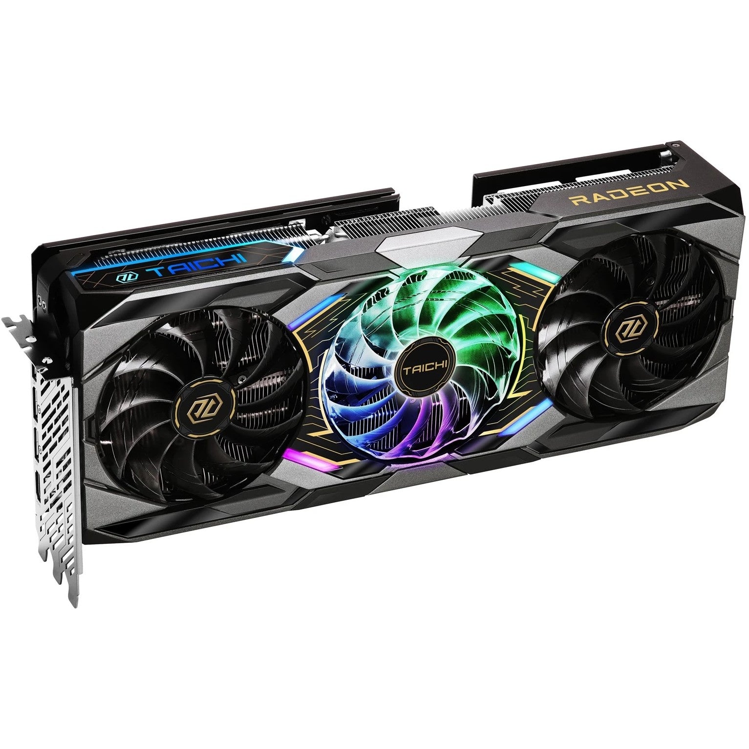 Asrock Taichi Radeon RX 9070 XT OC. Radeon RX 9070 XT. 16 GB. GDDR6. 256 bita. 7680 x 4320 piksela. PCI Express x16 5.0