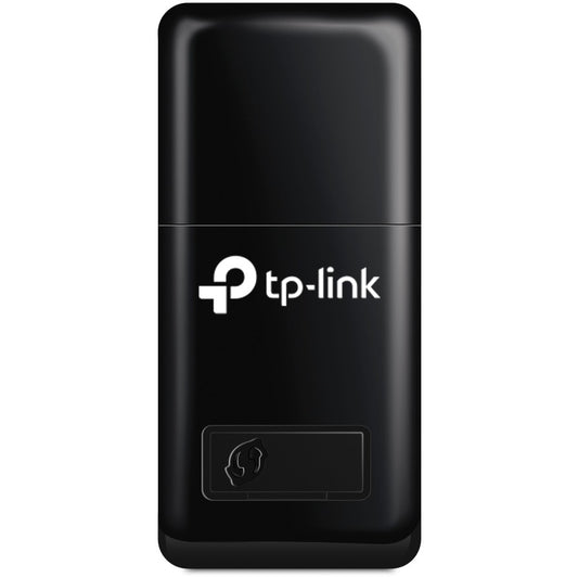 TP-Link 300 Mbps WiFi mini USB adapter. Žični. USB. WiFi. Wi-Fi 4 (802.11n). 300 Mbps. Crni