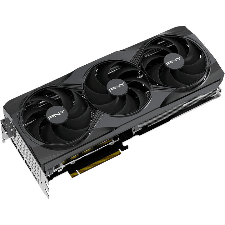 PNY GeForce RTX 5080 Overclockana Grafička kartica sa tri ventilatora. GeForce RTX 5080. 16GB. GDDR7. 256 bita. 7680 x 4320 piksela. PCI Express x16 5.0