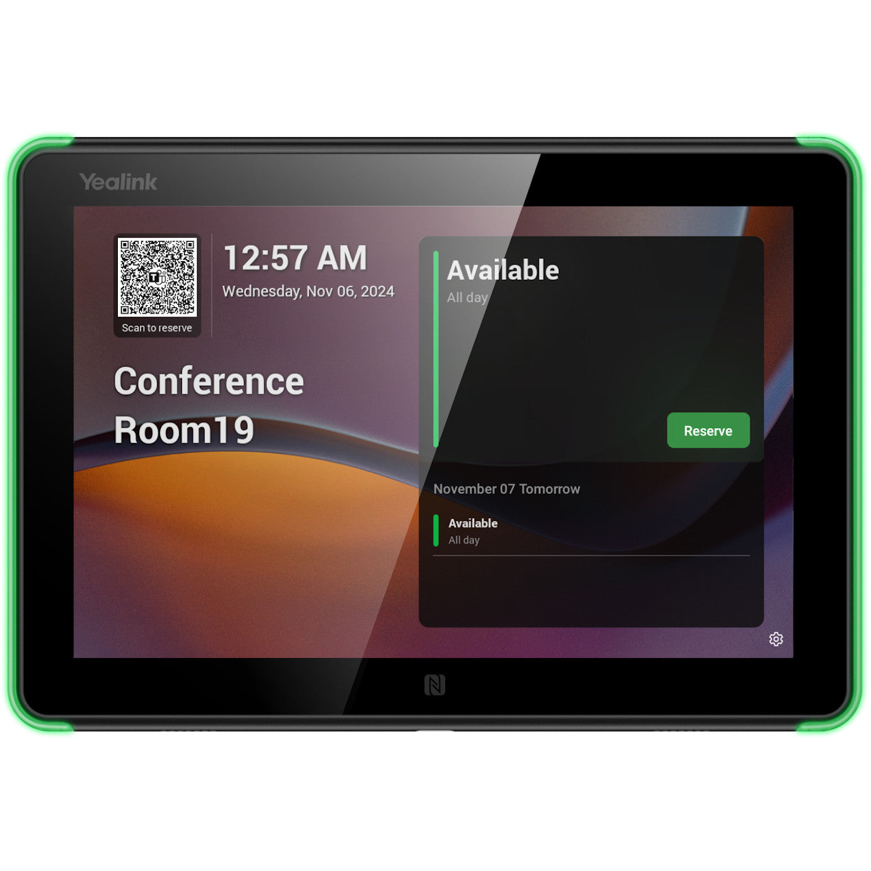 Yealink sobni panel E2. 20,3 cm (8"). 1280 x 800 piksela. LCD. Kapacitivni. Crni. Android 13.0