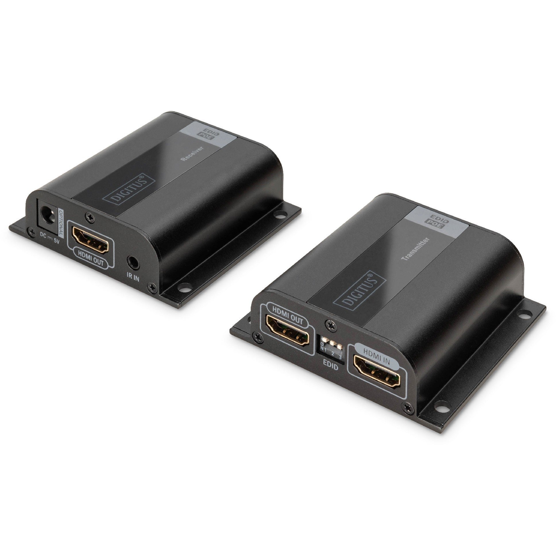 Digitus HDMI Extender Set. Full HD. 50 m. 1920 x 1080 piksela. AV predajnik i prijemnik. 50 m. Žični. Crni. HDCP.