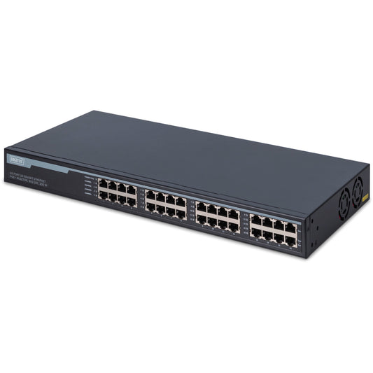 Digitus 16-portni 10G Ethernet PoE+ injektor. 802.3at. 250 W. Gigabit Ethernet (10/100/1000). Puni dupleks. Napajanje preko Etherneta (PoE). Montaža u rack. 1U
