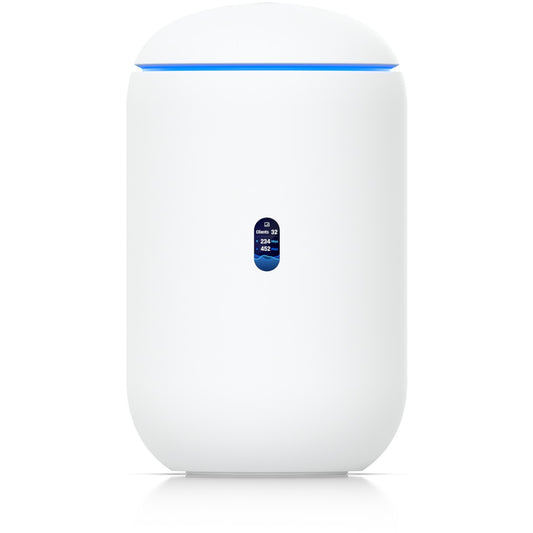Ubiquiti Dream 7. Wi-Fi 7 (802.11be). Tropojasni (2.4GHz/5GHz/6GHz). Ethernet/LAN. Bijeli. Stolni ruter.