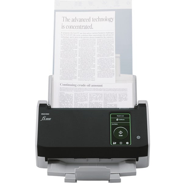 Ricoh fi-8040. 210 x 297 mm. 600 x 600 DPI. 24-bitni. 8-bitni. 40 stranica u minuti. 80 ipm