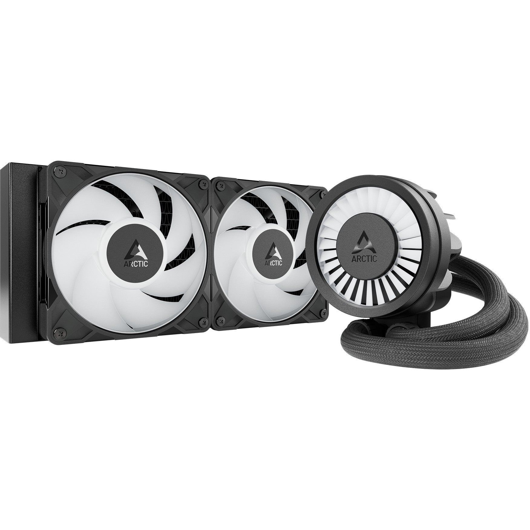 ARCTIC Liquid Freezer III Pro 240 A-RGB - Višekompatibilni all-in-one CPU vodeni hladnjak sa A-RGB podešavanjem. All-in-one tečni hladnjak. 12 cm. 131 m³/h. Crna. Bijela.