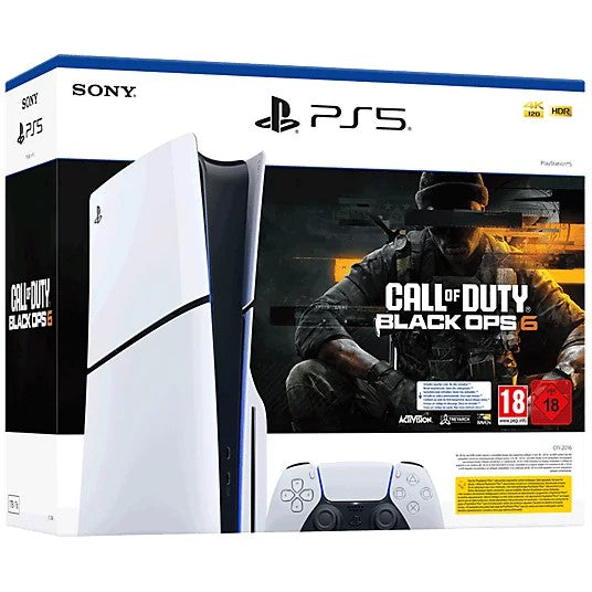 Sony PlayStation 5 Slim - Call of Duty: Black Ops 6 paket. PlayStation 5. Crna. Bijela. 16384 MB. GDDR6. 448GB/s. AMD