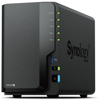Synology DiskStation DS225+ NAS sa 2 ležišta. NAS. Desktop. Intel® Celeron®. J4125. 2GB. DDR4