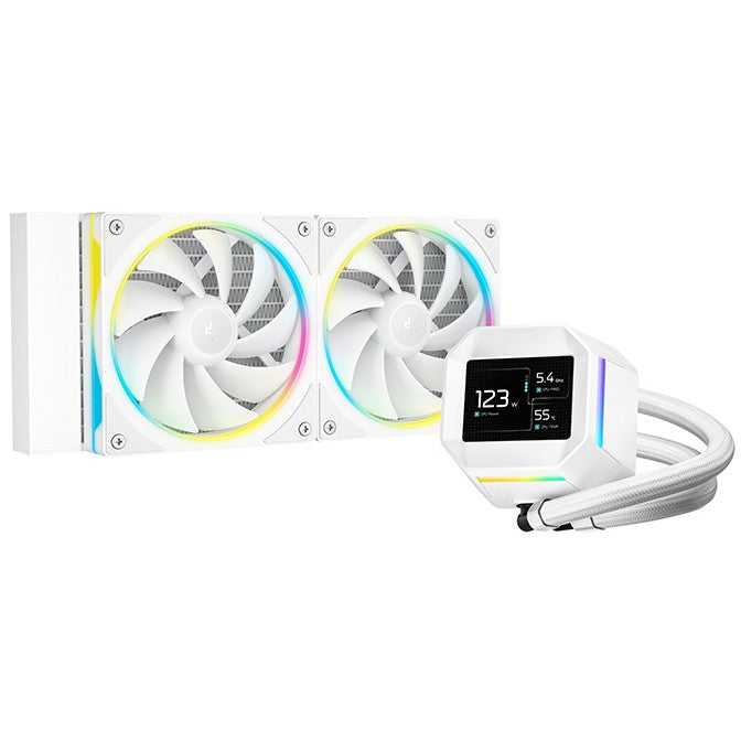 DeepCool LM240 WH. Hlađenje tekućinom. 12 cm. Bijela.