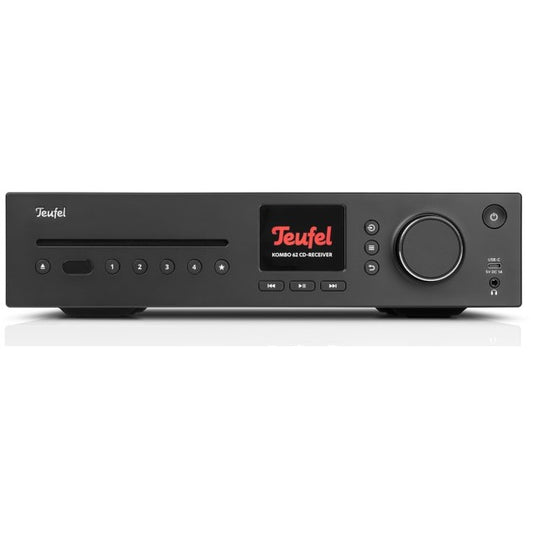 Teufel KOMBO 62 Mk2 CD receiver. 3,5 mm. AAAC. DAB+. FM. CD plejer. CD. CD-R. 230V