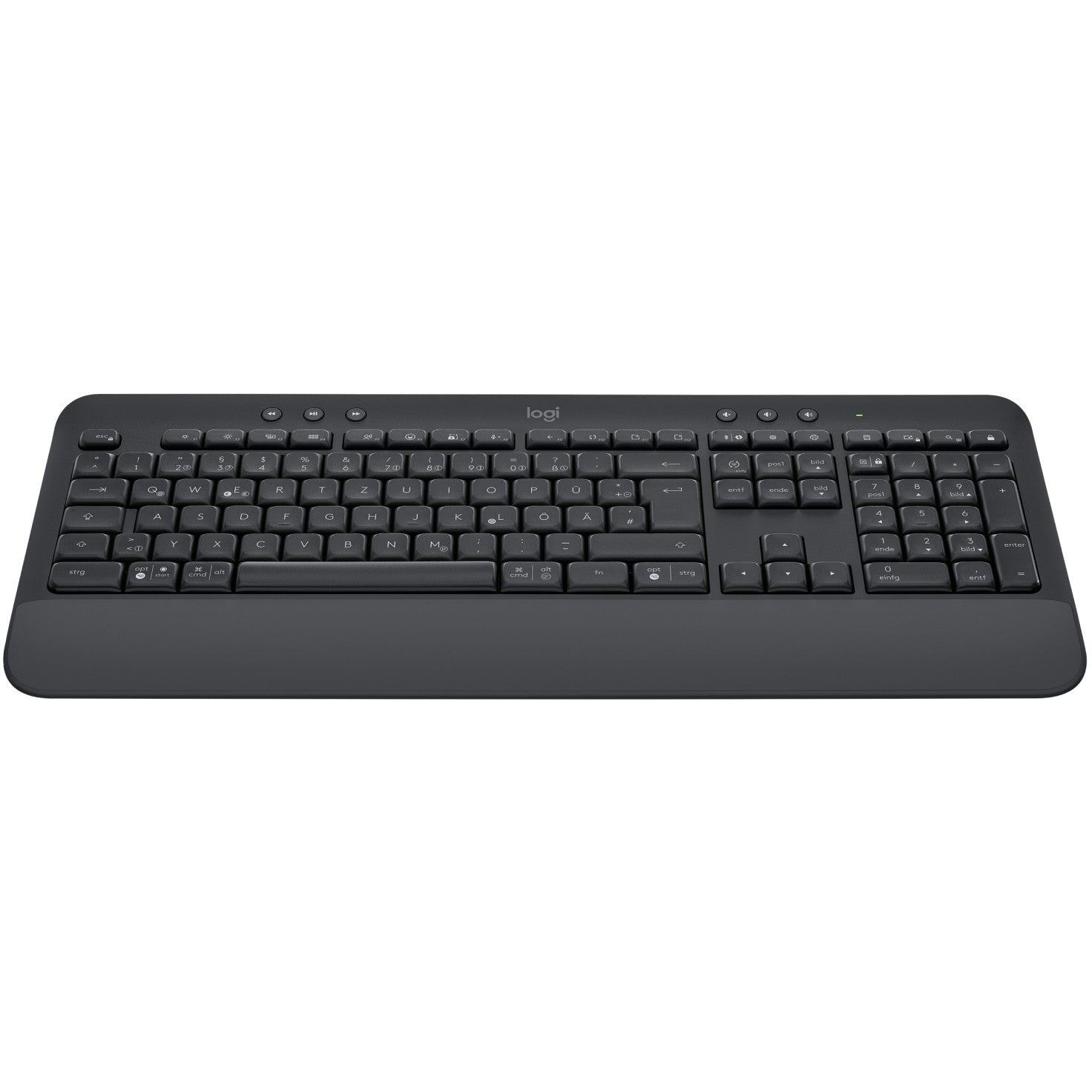 Logitech 920-010913. Puna veličina (100%). Bežično. Bluetooth. Membranski prekidači. QWERTZ raspored. Grafit.