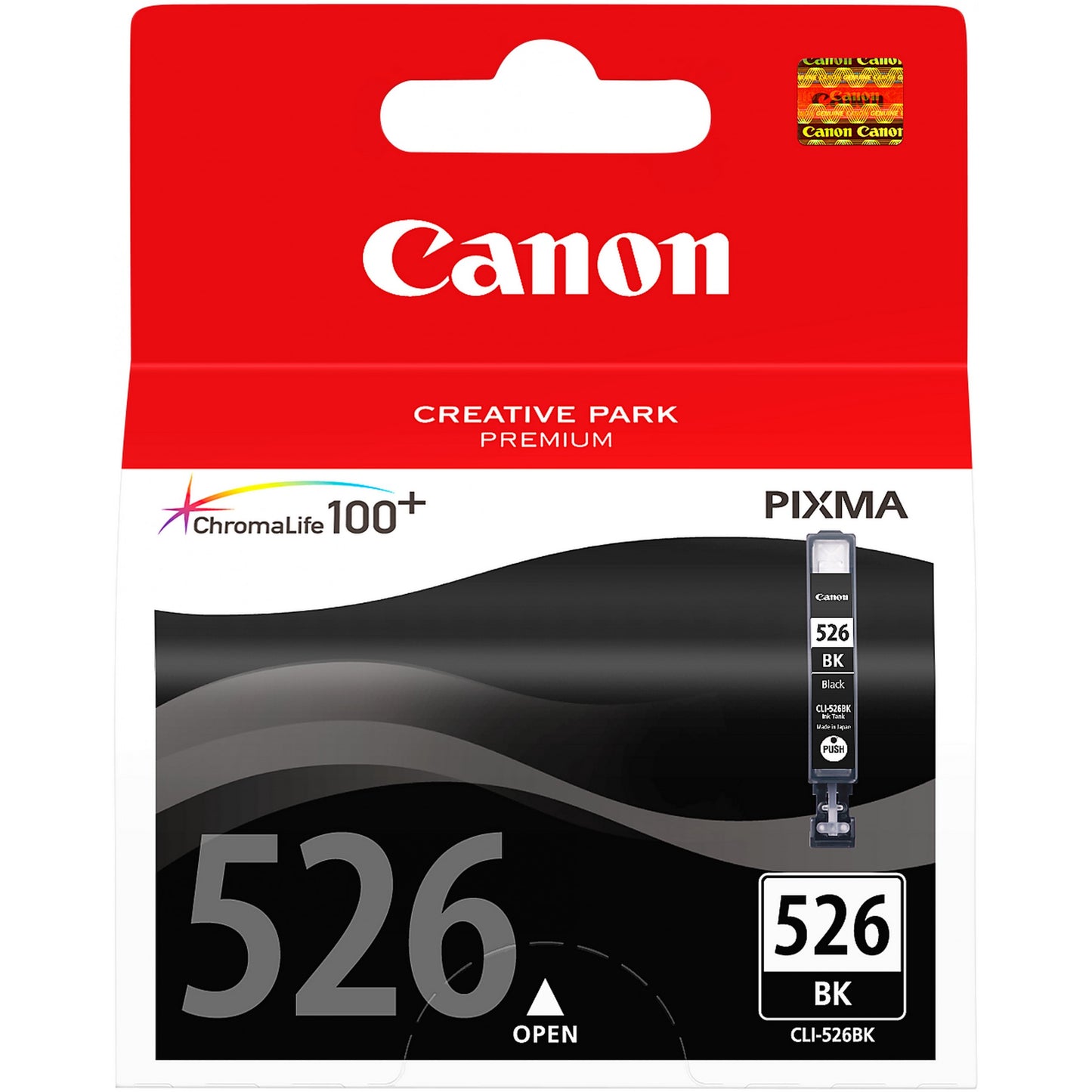 Canon CLI-526BK crna tinta. Crna. Tinta na bazi pigmenta. 1 komad.