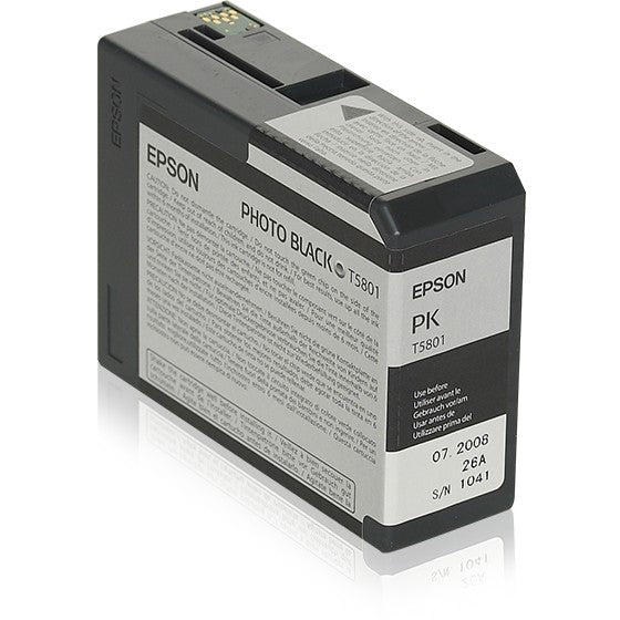 Epson pojedinačno pakovanje foto crne T580100. Foto crna. Tinta na bazi boje. 80 ml. 1 komad.