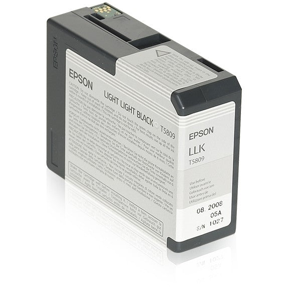 Epson pojedinačno pakovanje svijetlo svijetlo crna T580900. Svijetlo svijetlo crna. Tinta na bazi pigmenta. 80 ml. 1 komad.