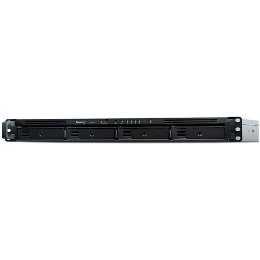 Synology RX418. 0 TB. 4,28 kg. Rack (1U). Crna. Siva.