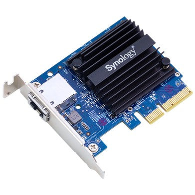 Synology E10G18-T1. Ugrađen. Žični. PCI Express. Ethernet. 10000 Mbps. Crna. Plava