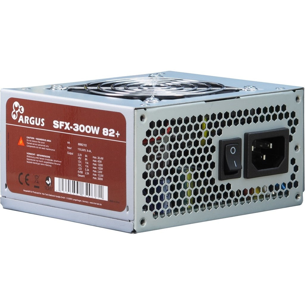 Inter-Tech SFX-300W. 300 W. 110 - 240 V. 50 - 60 Hz. 4 - 8 A. Aktivno. 26,4 W
