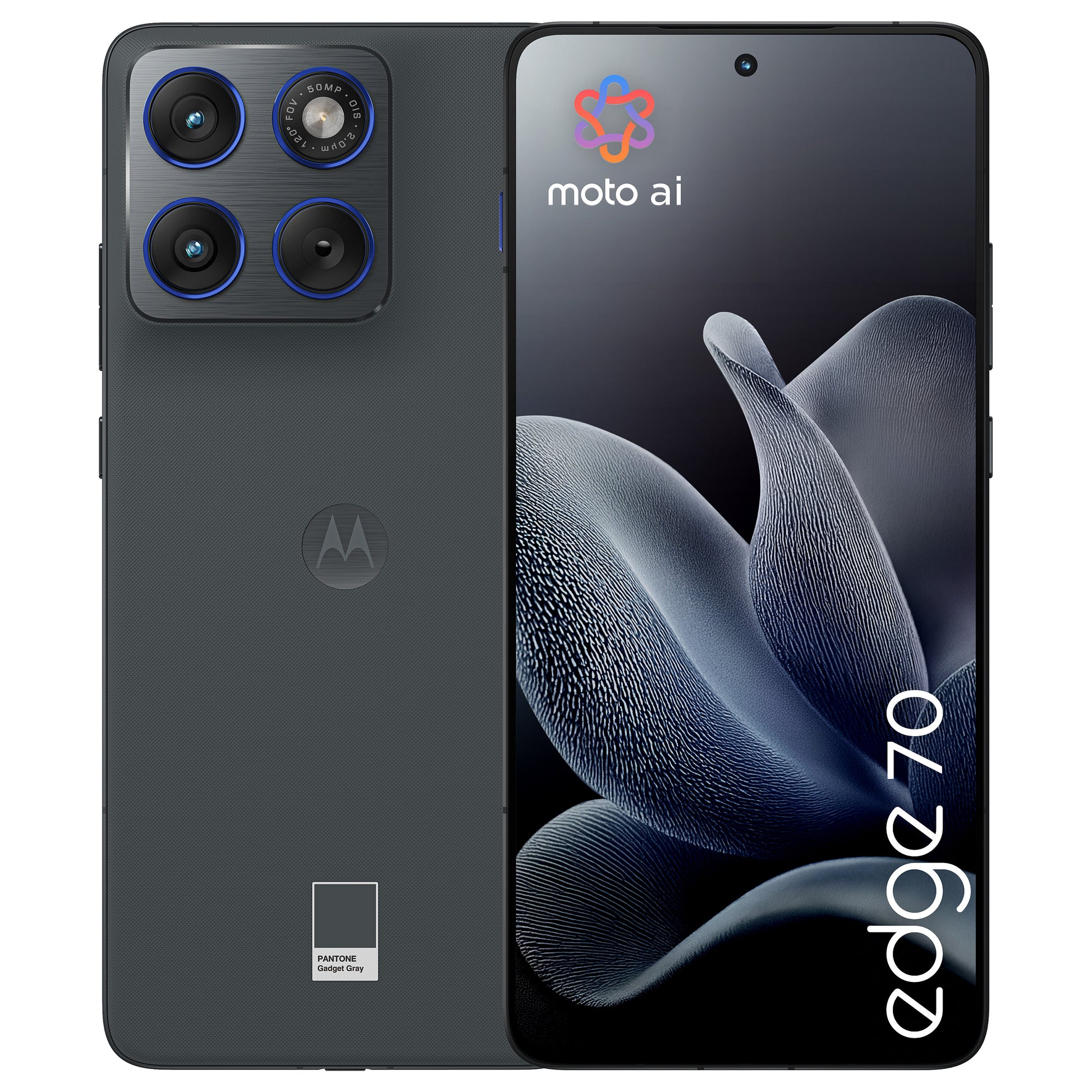 Motorola edge 70 , 17 cm (6.7"), 8 GB, 256 GB, 50 MP, Android 16.0, Grau