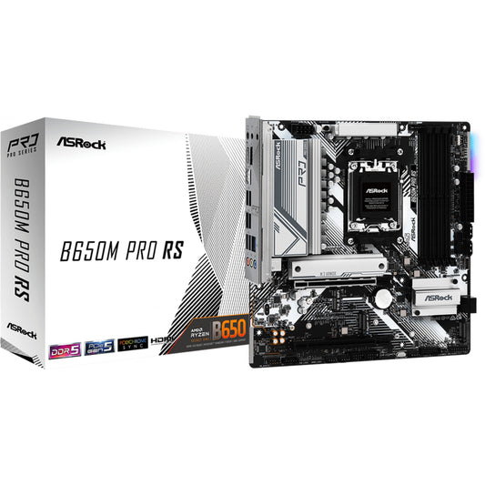 Asrock B650M Pro RS. AMD. Podnožje AM5. AMD Ryzen™ 5. AMD Ryzen™ 7. DDR5-SDRAM 128GB DIMM