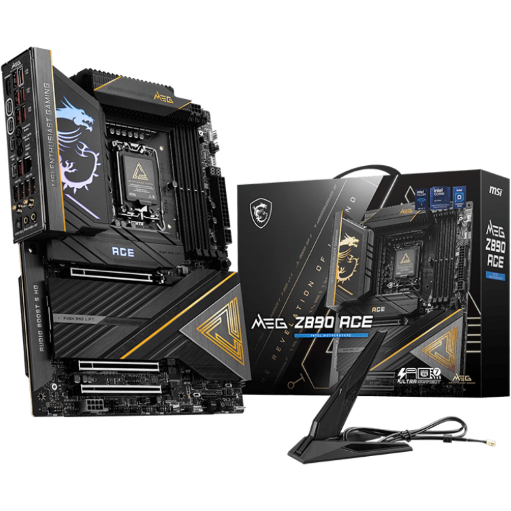MSI MEG Z890 ACE. Intel. LGA 1851 (Socket V1). Intel Core Ultra (Serija 2). Intel LGA1851. 256GB. DDR5 SDRAM.