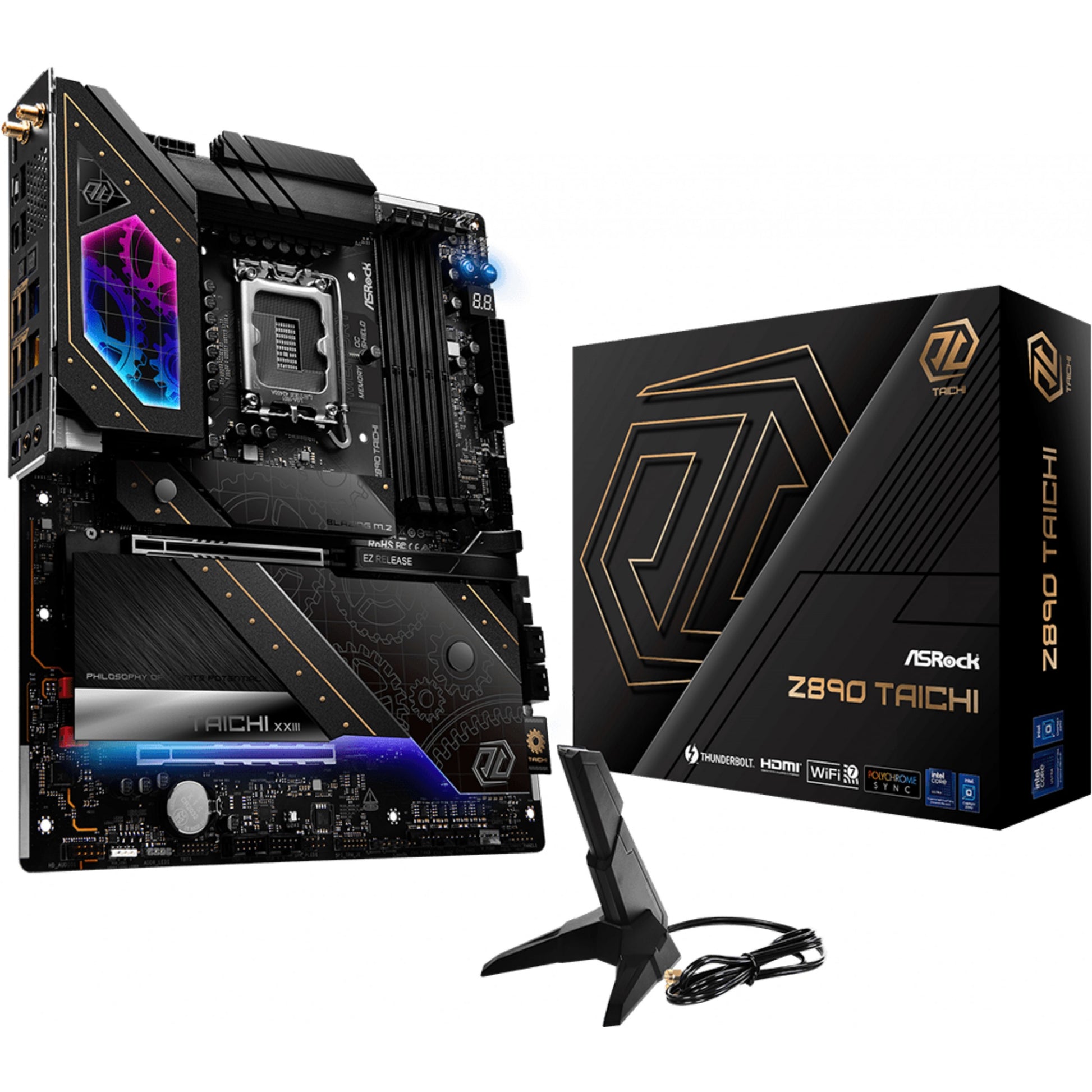Asrock Z890 Taichi. Intel. LGA 1851 (Socket V1). Intel Core Ultra (Serija 2). LGA 1851. DDR5 SDRAM. 256GB