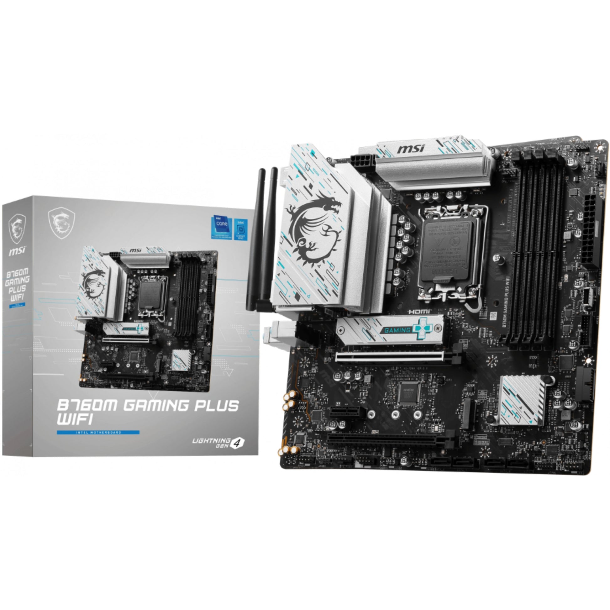 MSI B760M GAMING PLUS WIFI. Intel. LGA 1700. Intel® Celeron®. Intel® Pentium® Gold. LGA 1700. DDR5 SDRAM. 192GB