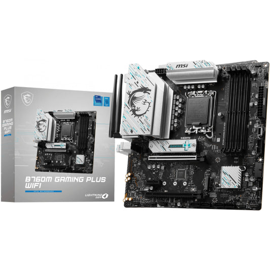 MSI B760M GAMING PLUS WIFI. Intel. LGA 1700. Intel® Celeron®. Intel® Pentium® Gold. LGA 1700. DDR5 SDRAM. 192GB