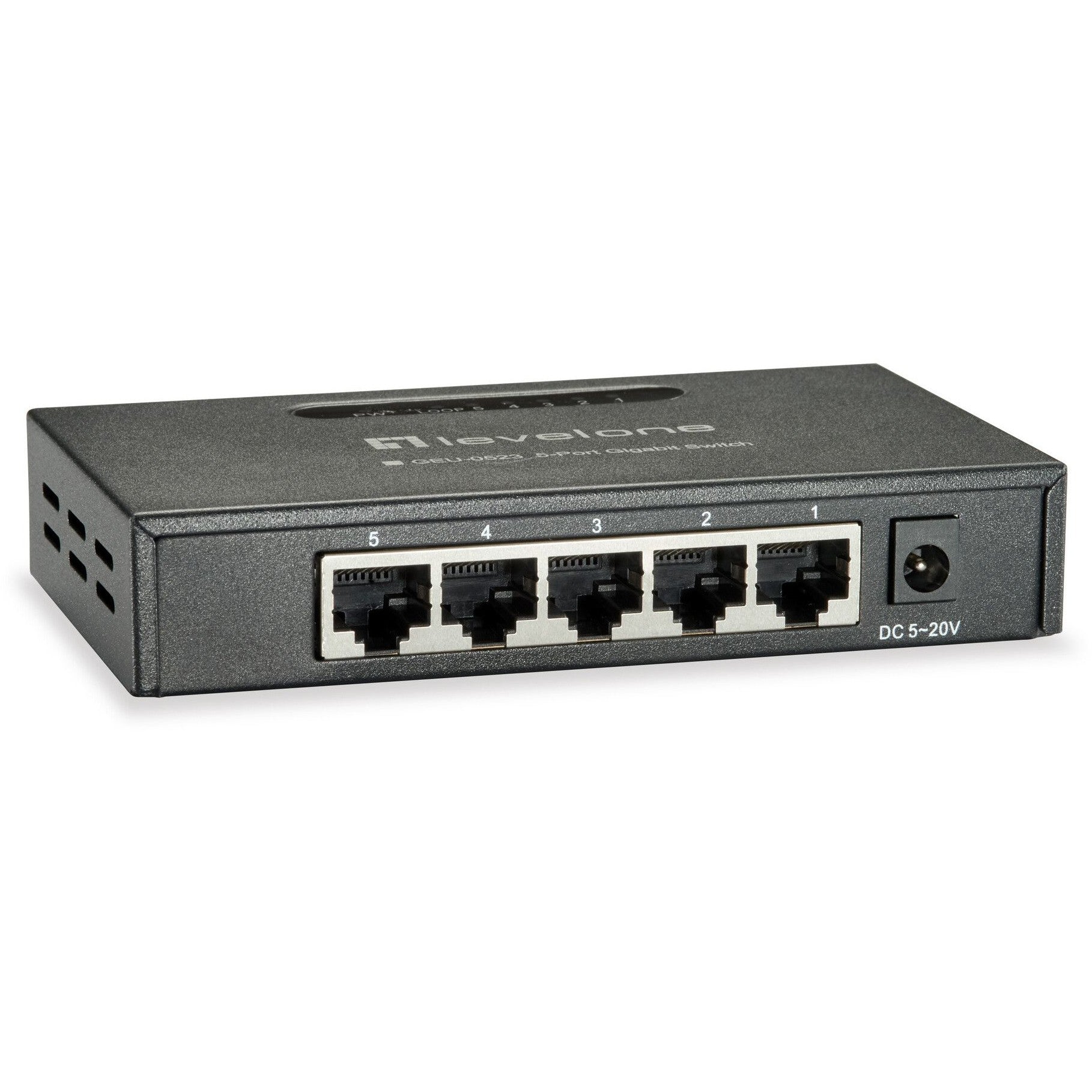 LevelOne GEU-0523. Neupravljan. Gigabit Ethernet (10/100/1000). Montaža na zid.