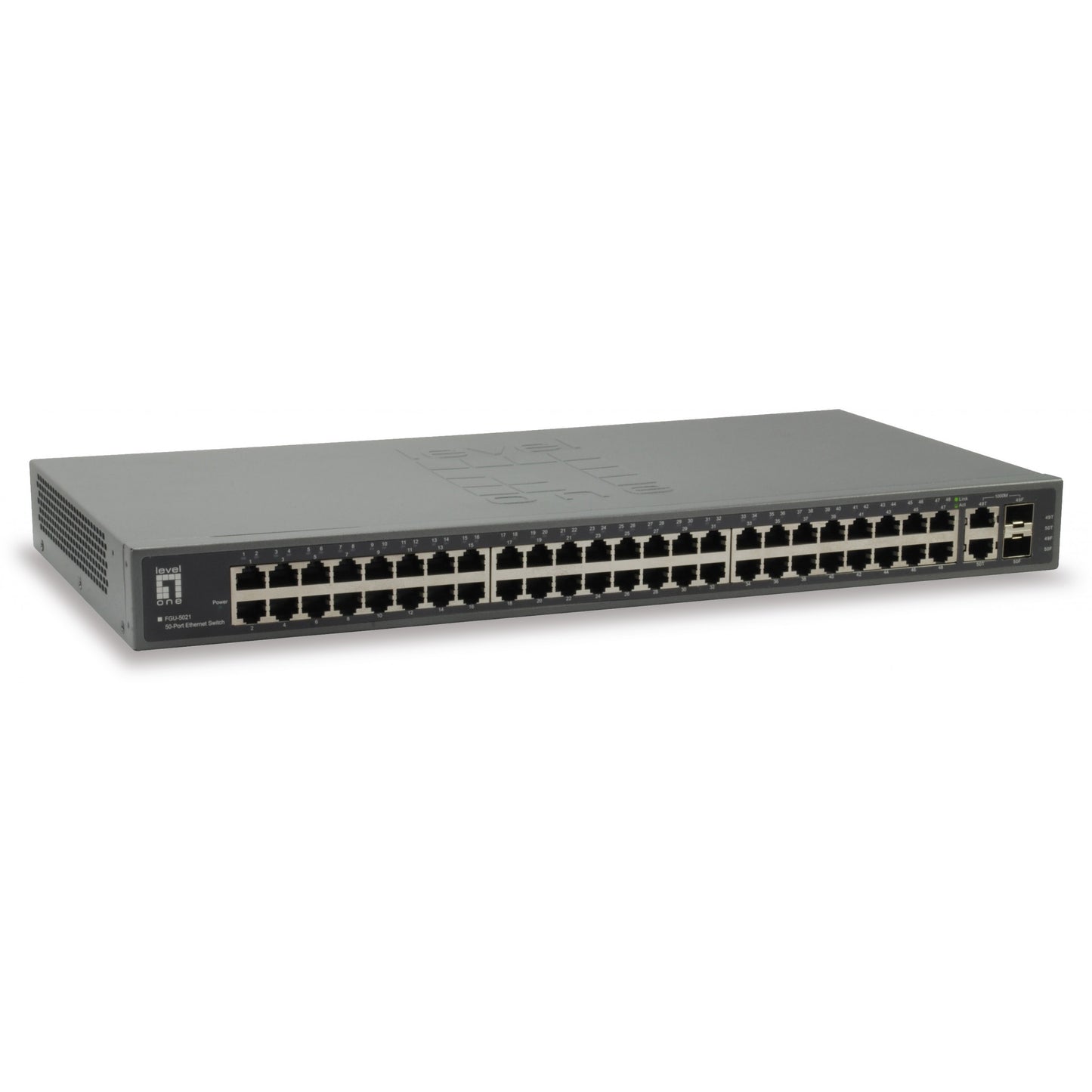 LevelOne FGU-5021. Brzi Ethernet (10/100). Puni dupleks. Montaža u rack.