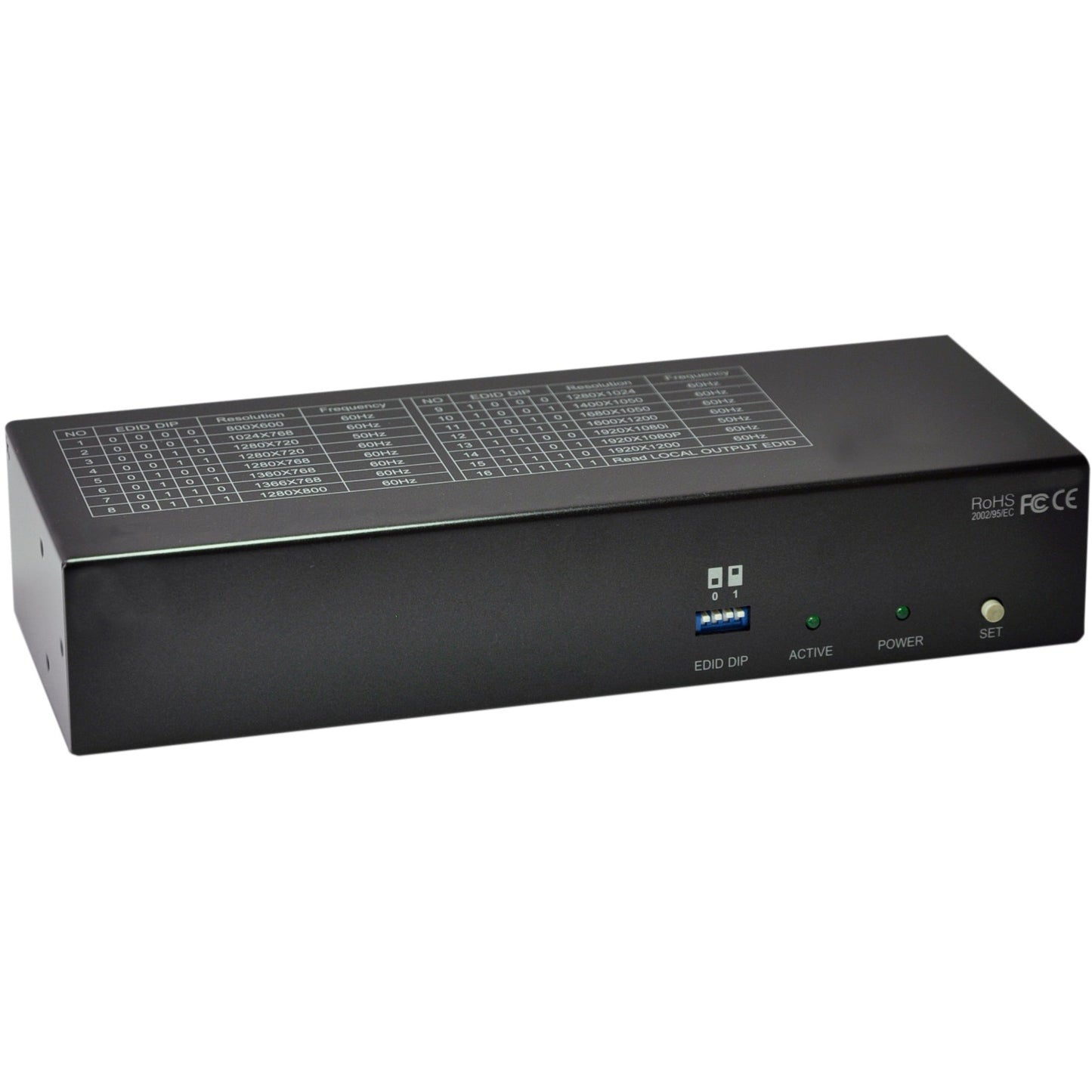 LevelOne HVE-9118T. 1920x1200 piksela. AV kanal. 300 m. Crno
