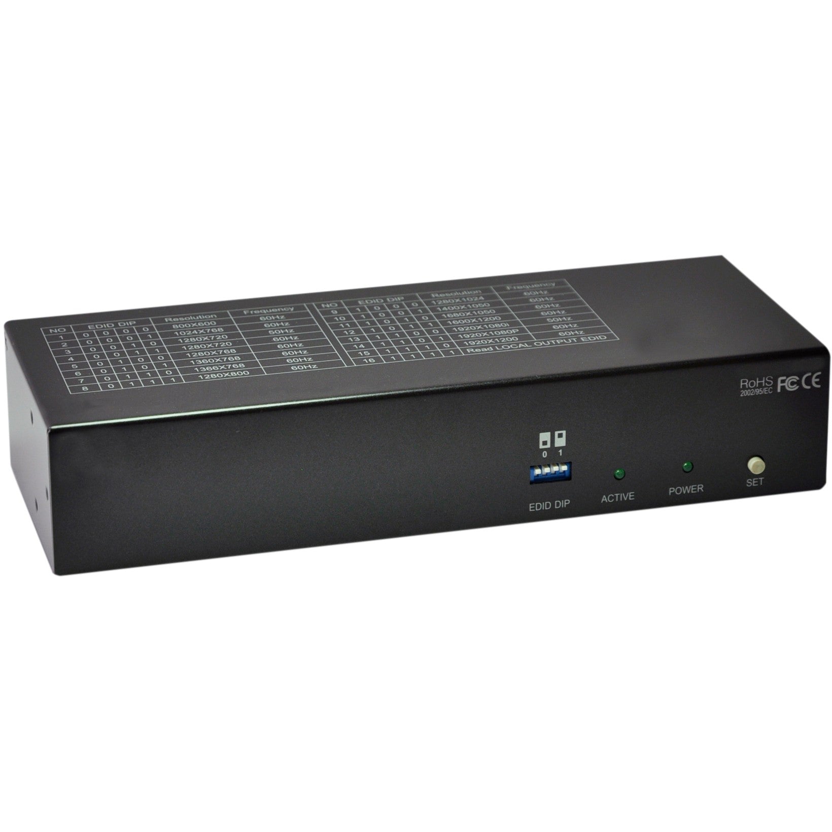 LevelOne HVE-9118T. 1920x1200 piksela. AV kanal. 300 m. Crno