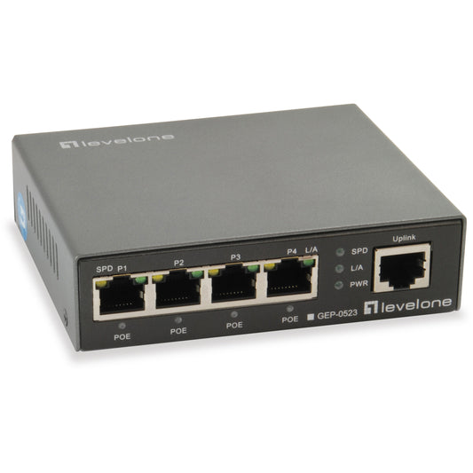 LevelOne GEP-0523. Gigabitni Ethernet (10/100/1000). Napajanje preko Etherneta (PoE)