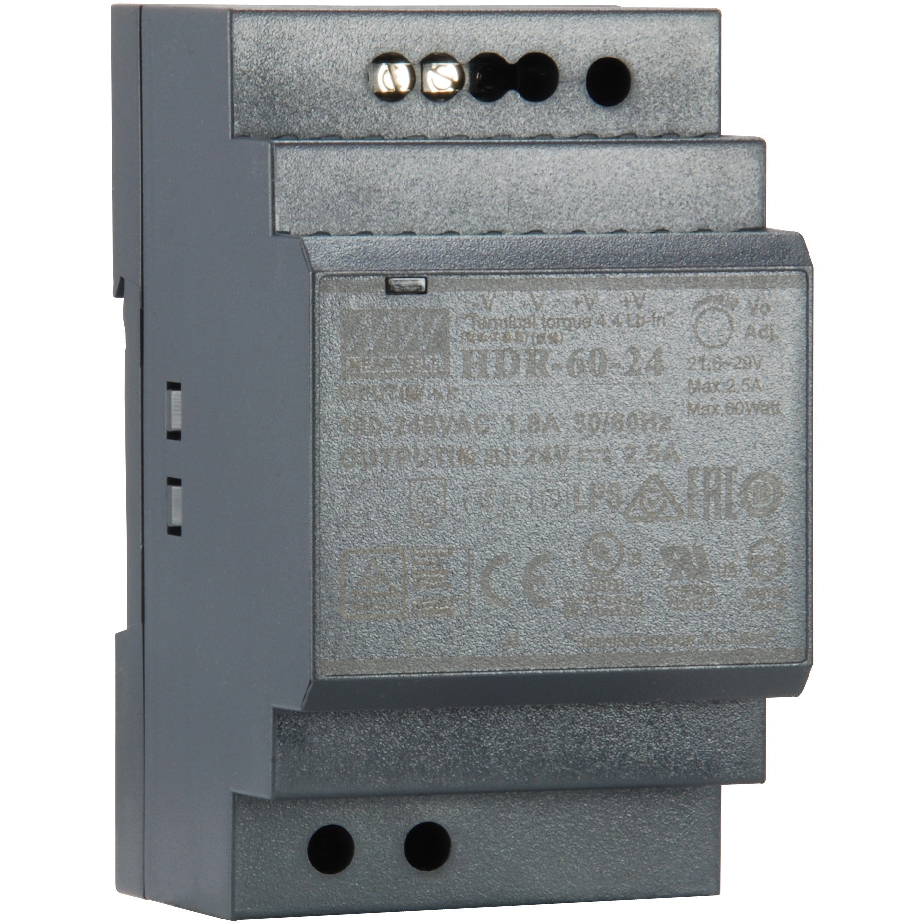LevelOne POW-2421. 60 W. 85–264 V. 60 W. Prenapon. Zaštita od preopterećenja. Zaštita od kratkog spoja. 927.600 h. Crna.