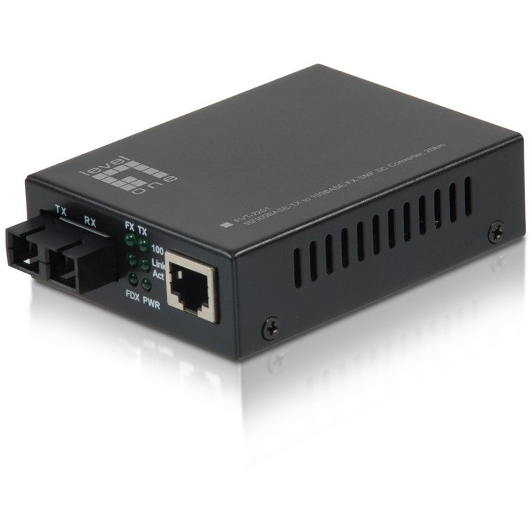 LevelOne FVT-2201. 100 Mbps. 10Base-T. 100Base TX. 100Base FX. IEEE 802.3. IEEE 802.3u. IEEE 802.3x. Brzi Ethernet. 10.100 Mbps