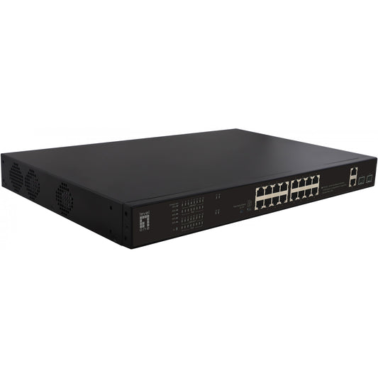 LevelOne FGP-2031. Neupravljan. Brzi Ethernet (10/100). Napajanje preko Etherneta (PoE). Montaža u rack. 1U